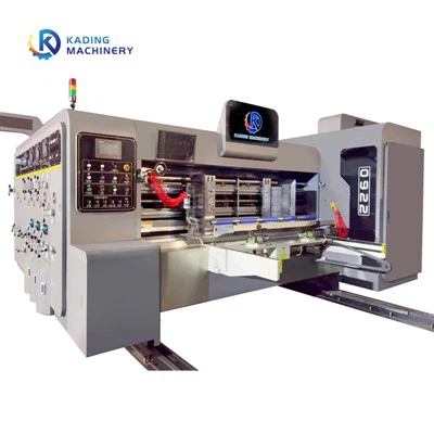 Flexo voorrand automatisch doos met karton afdrukkende dobbelsteen snijmachine