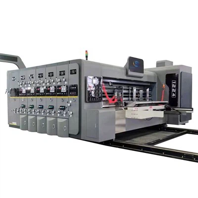 Leading Edge Printer Slotter Die Cutter Machine voor Pizza Boxes Making